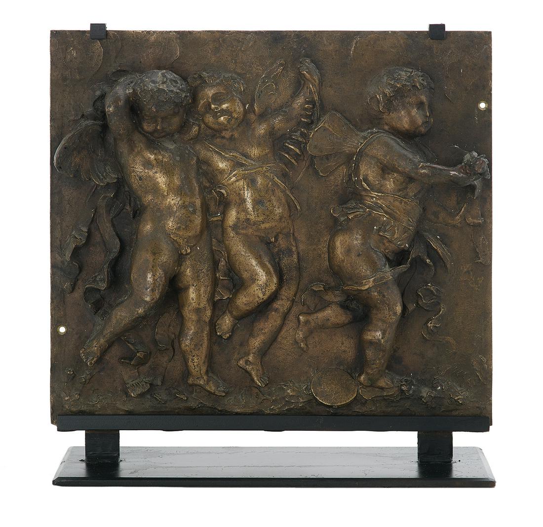 French Bronze Haut-Relief Plaque (1 of 1)