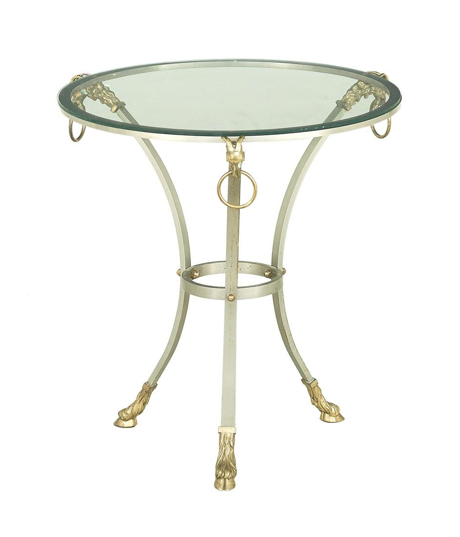 Mid-Century Modern Glass-Top Gueridon (1 of 1)