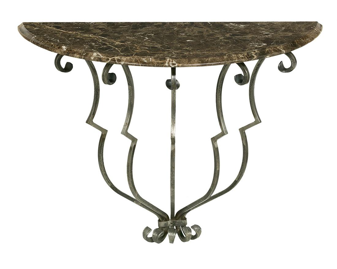 Contemporary Marble-Top Console Table (1 of 1)