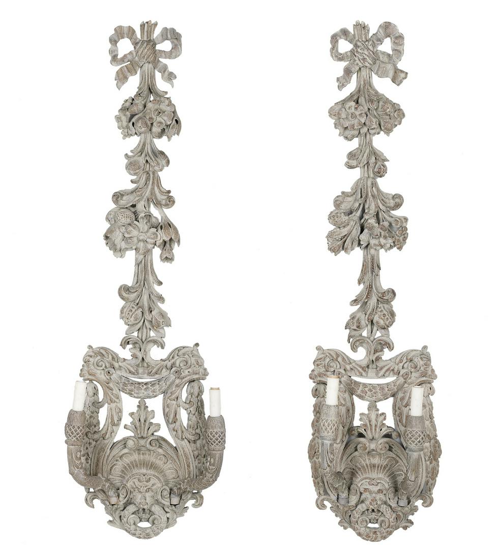 Baroque-Style Carved, Painted & Pierced Appliques (1 of 3)