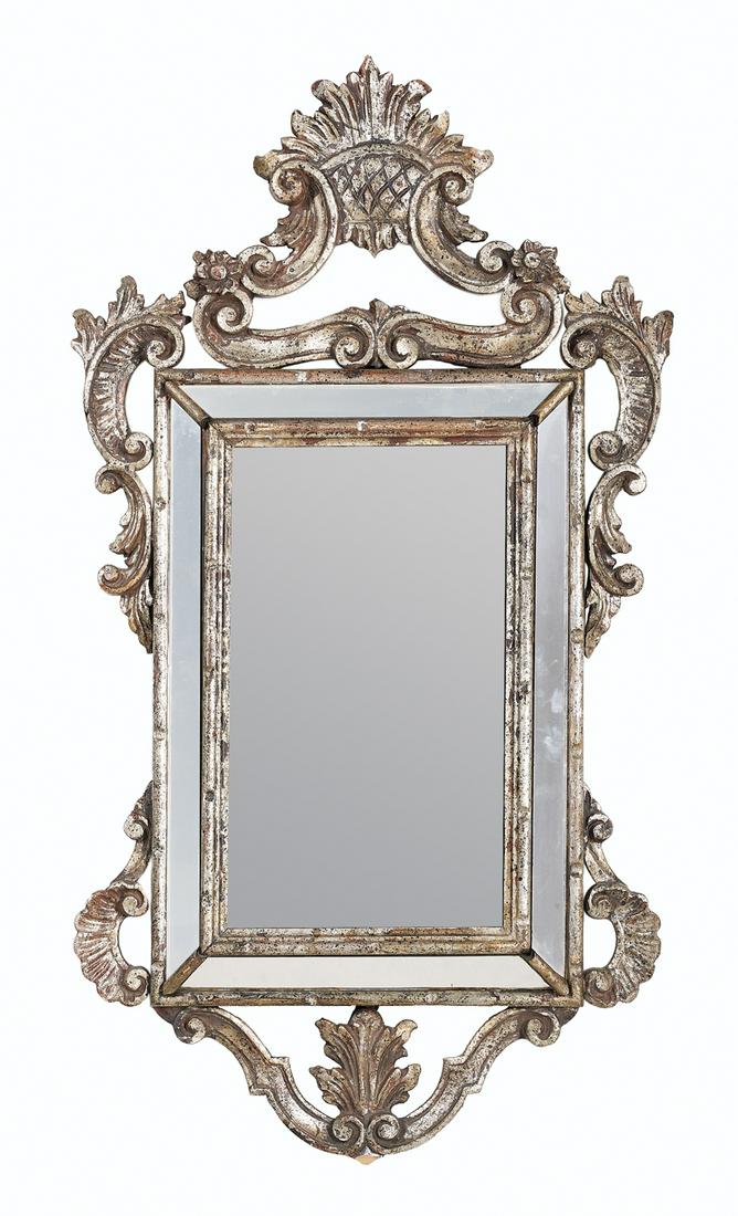 Silver-Gilt Mirror of Louis XV Inspiration (1 of 2)