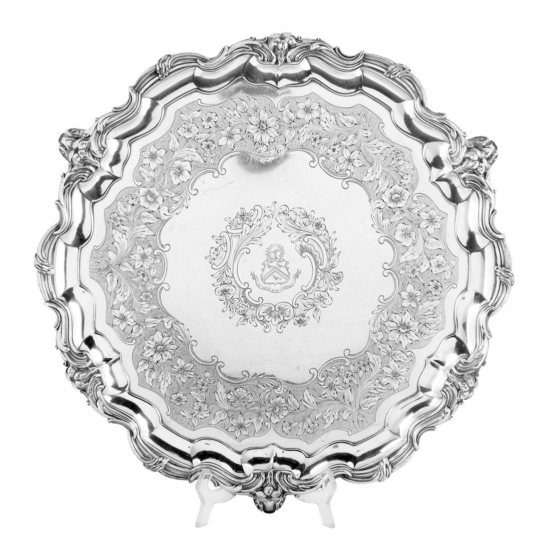 Victorian Silverplate Salver (1 of 2)