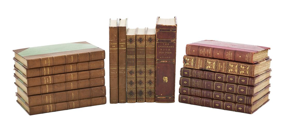 Group of Eighteen Decorative Leather Bindings (1 of 1)