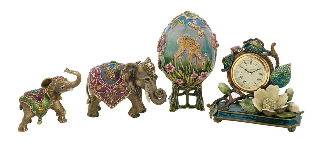 Jay Strongwater Enamel and Swarovski Objets d'Art (1 of 3)