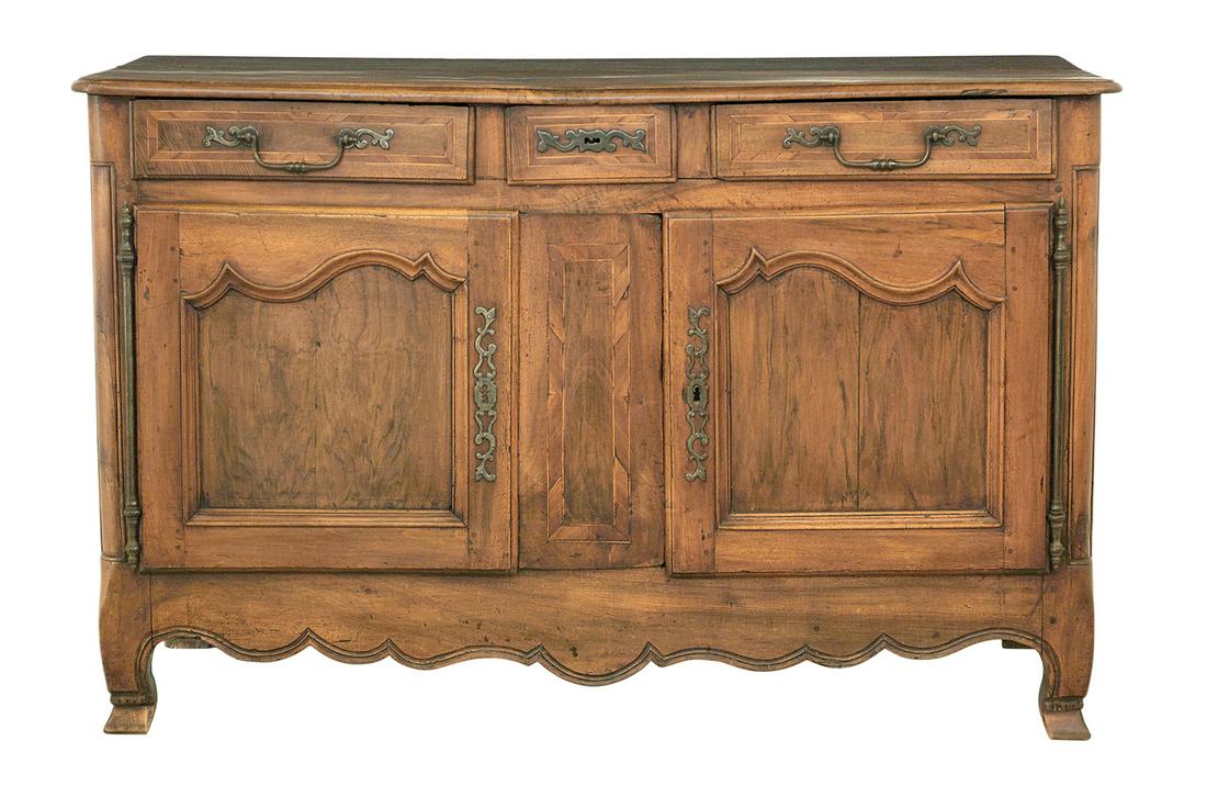 French Provincial Fruitwood Buffet (1 of 2)