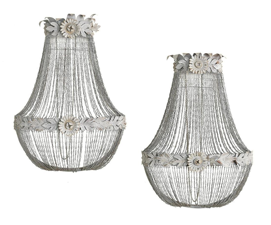 Pair of Unusual Continental Basket-Form Appliques (1 of 3)