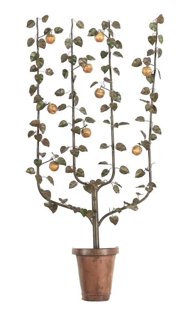 French-Style Tole Espaliered Apple Tree Applique (1 of 3)