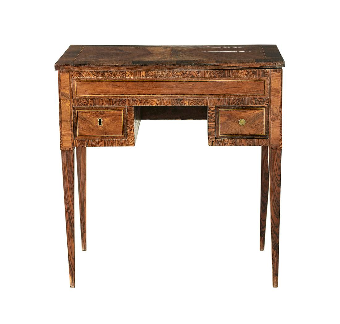 Italian Neoclassical Mixed Woods Work Table (1 of 3)