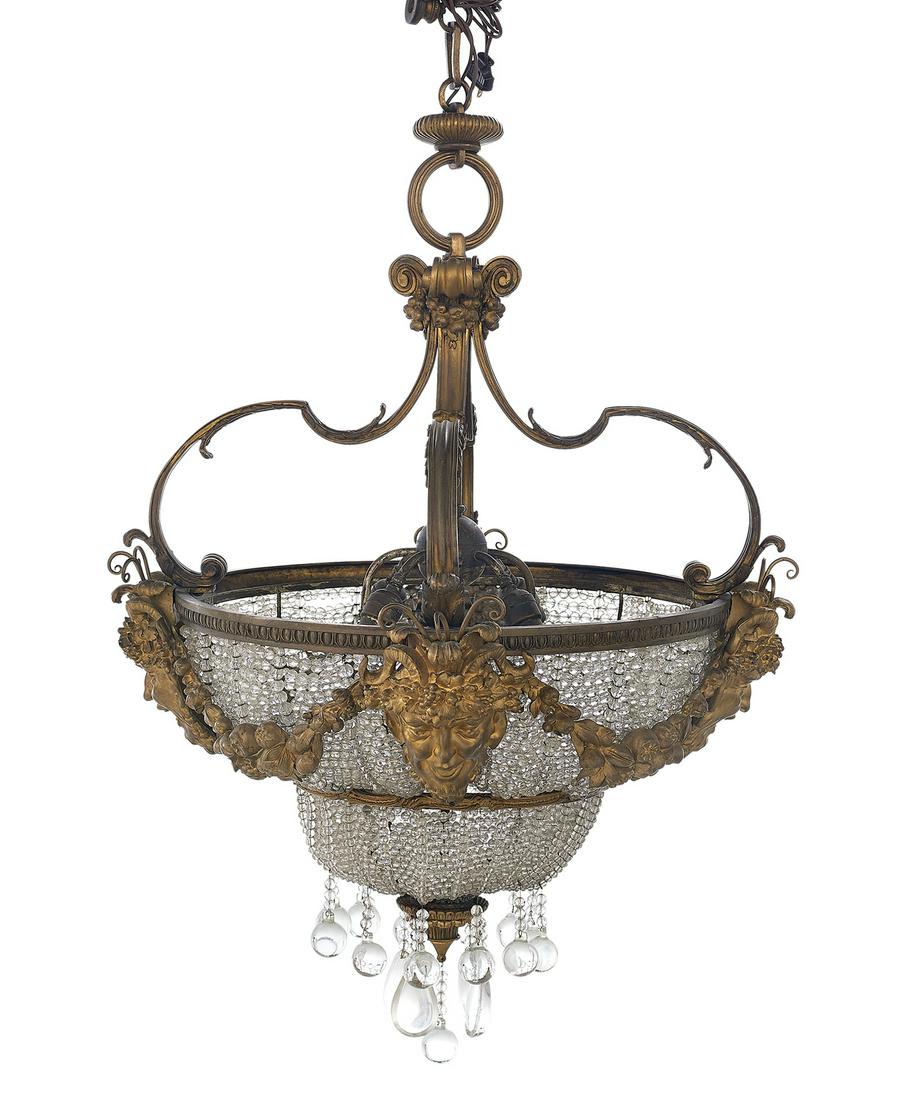 French Neoclassical-Style Crystal Chandelier (1 of 1)