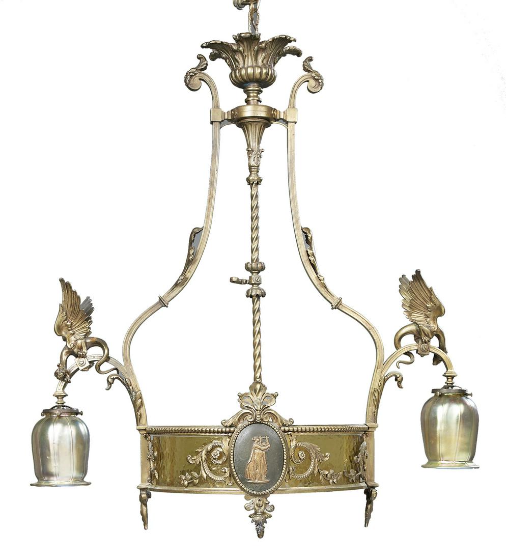 Continental Bronze Chandelier (1 of 1)