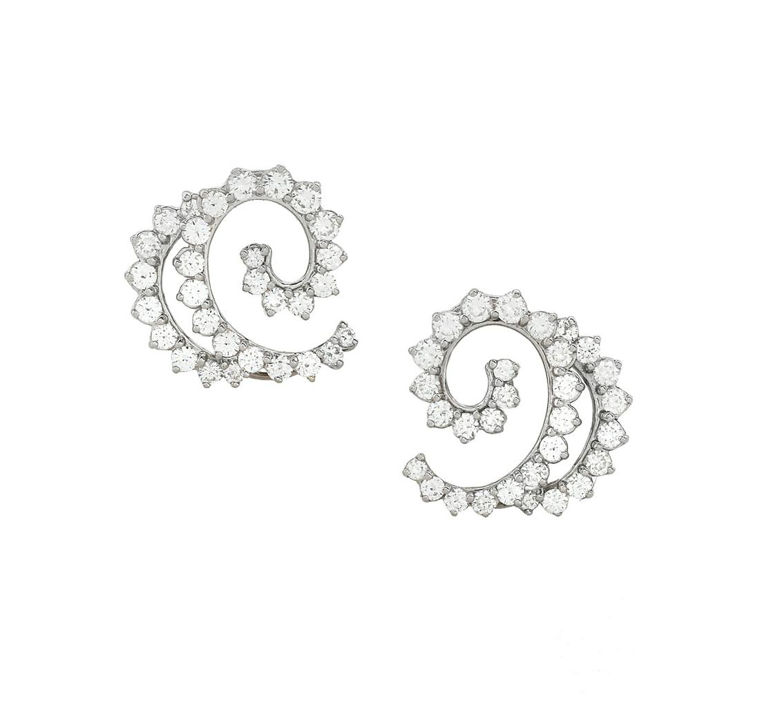 Pair of Angela Cummings Diamond Ear Clips (1 of 1)