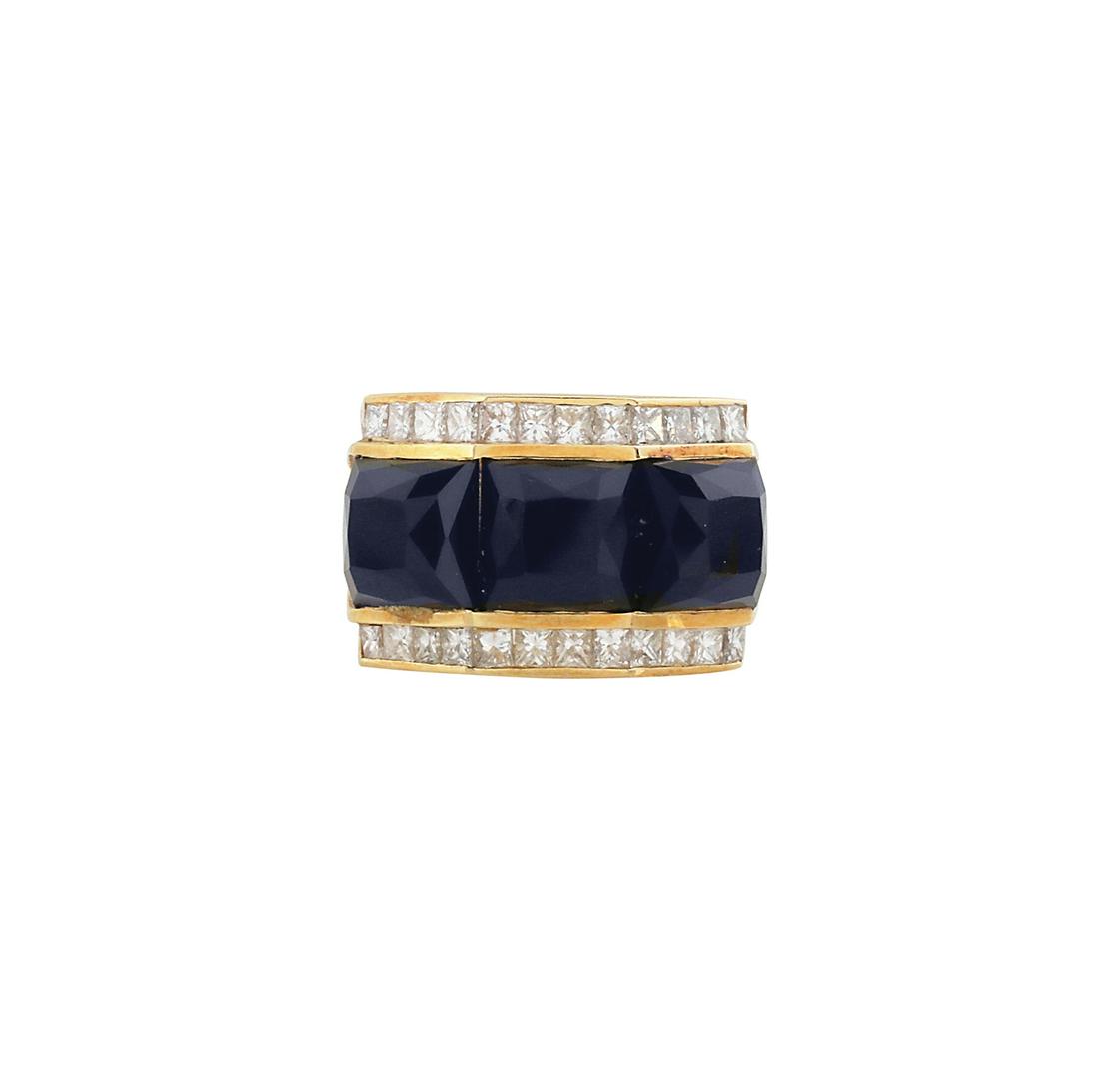 Black Onyx and Diamond Ring (1 of 2)