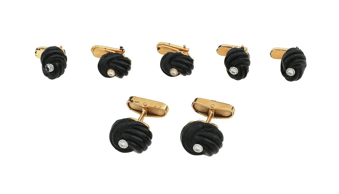 Onyx and Diamond Tuxedo Dress Set (1 of 1)