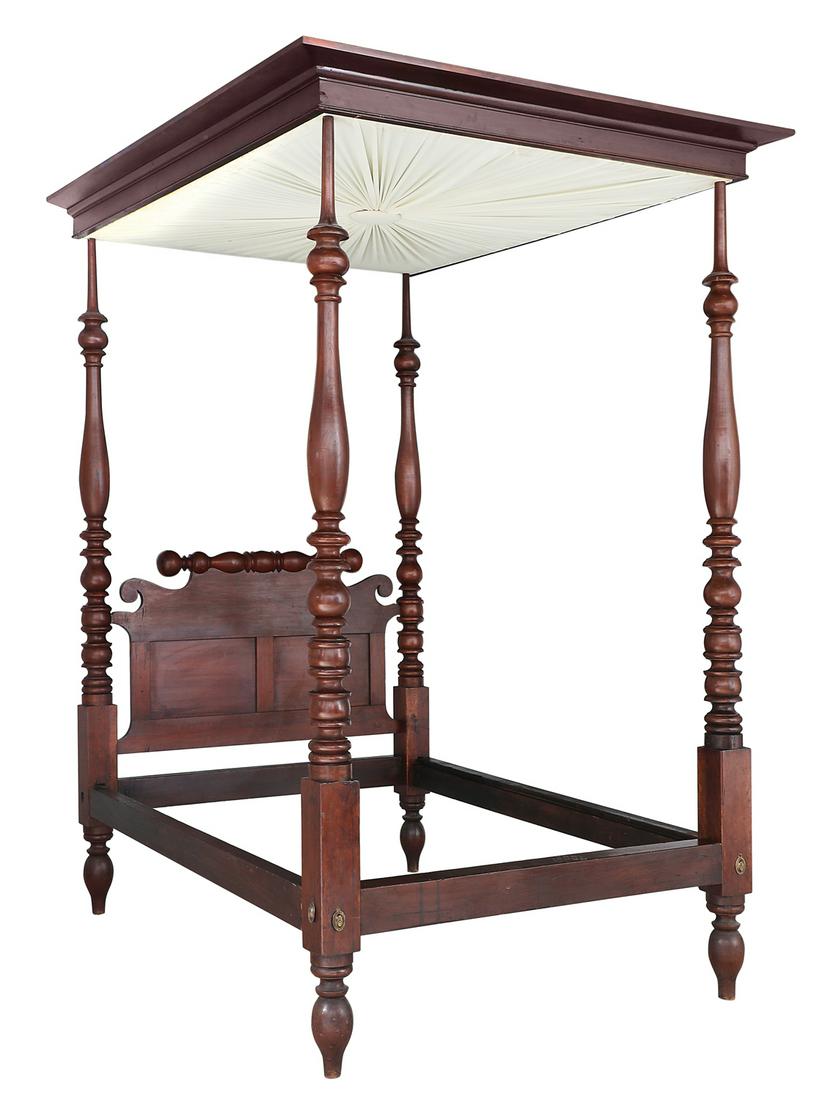 Southern Cherrywood Four-Post Canopy Bed (1 of 2)