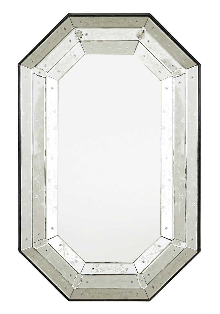 Italian Cut and Engraved Venetian Mirror (1 of 2)