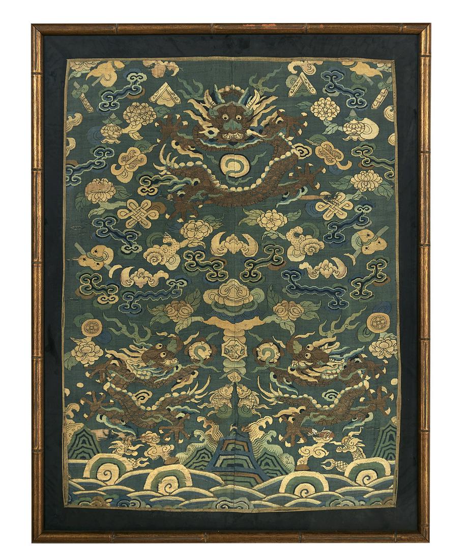 Framed Chinese Textile (1 of 1)