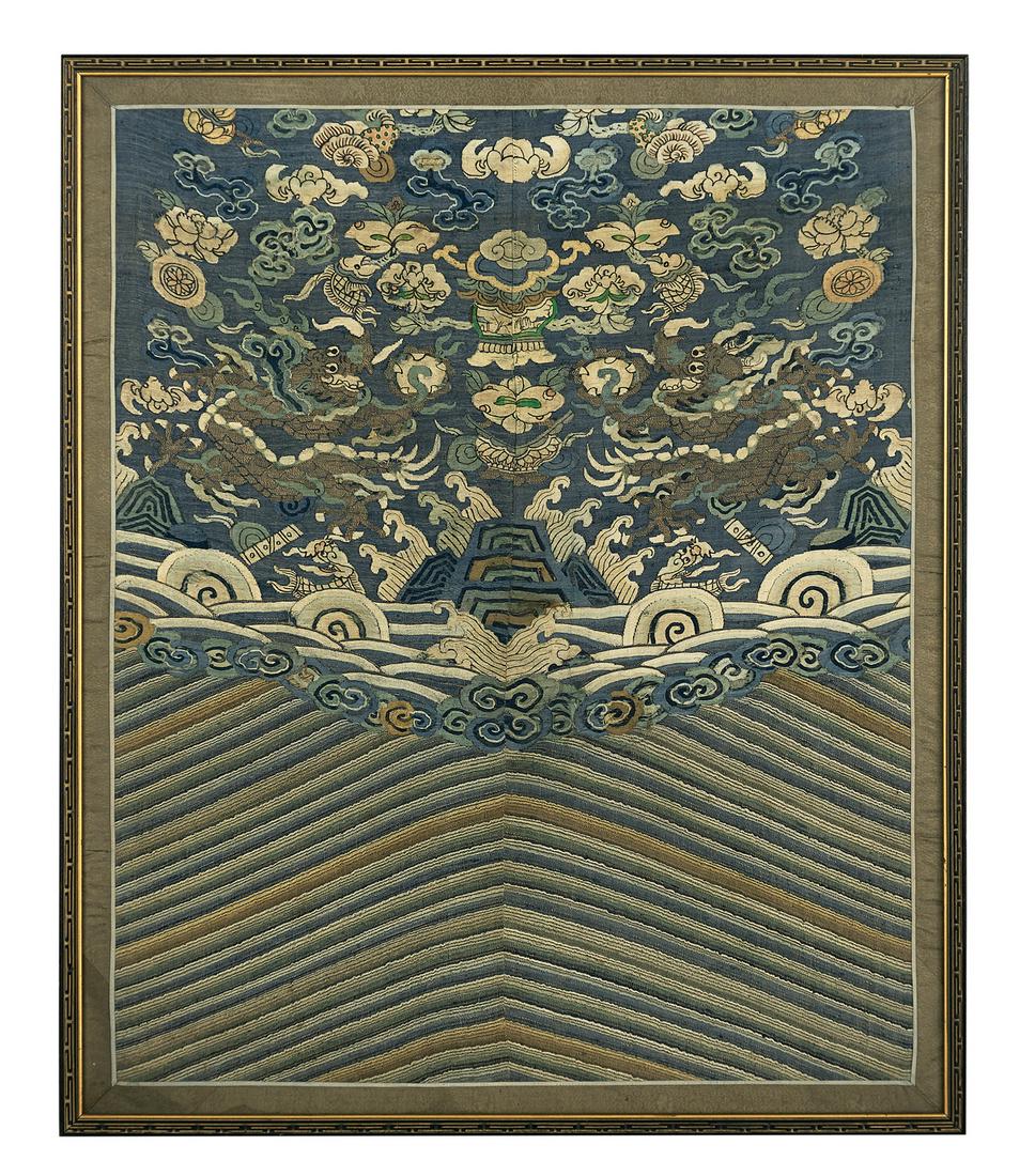 Framed Chinese Textile Panel (1 of 1)