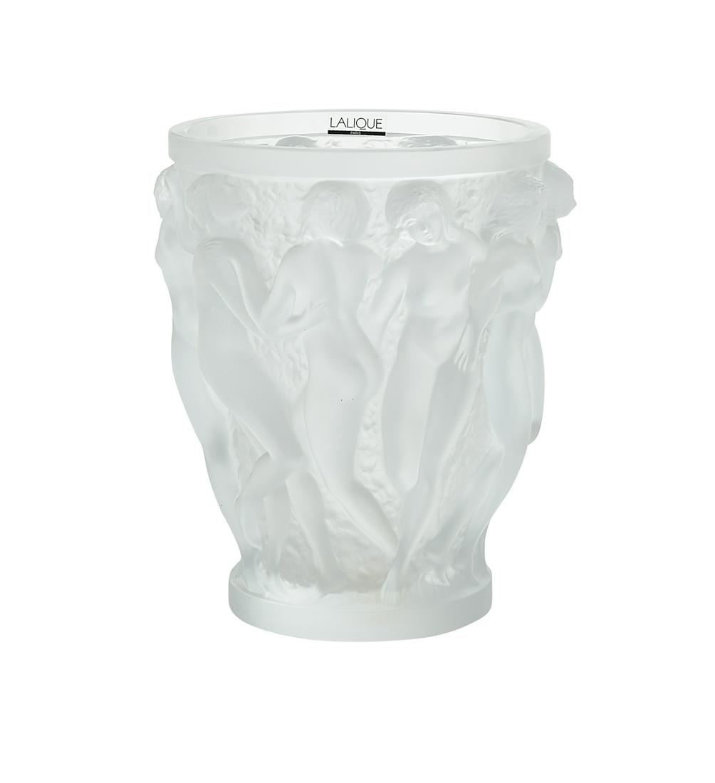 Lalique Crystal "Bacchantes" Vase (1 of 2)