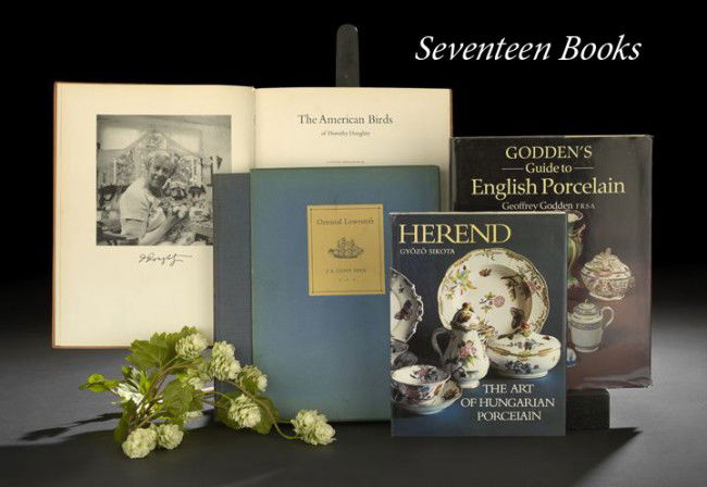 17 Reference Books on Pottery and Porcelain: Seventeen Reference Books on Pottery and Porcelain, including Warren E. Cox, Book of Pottery and Porcelain (two volumes), W. B. Honey, French Porcelain, Mary Frank Gaston, Haviland: Collectibles and O
