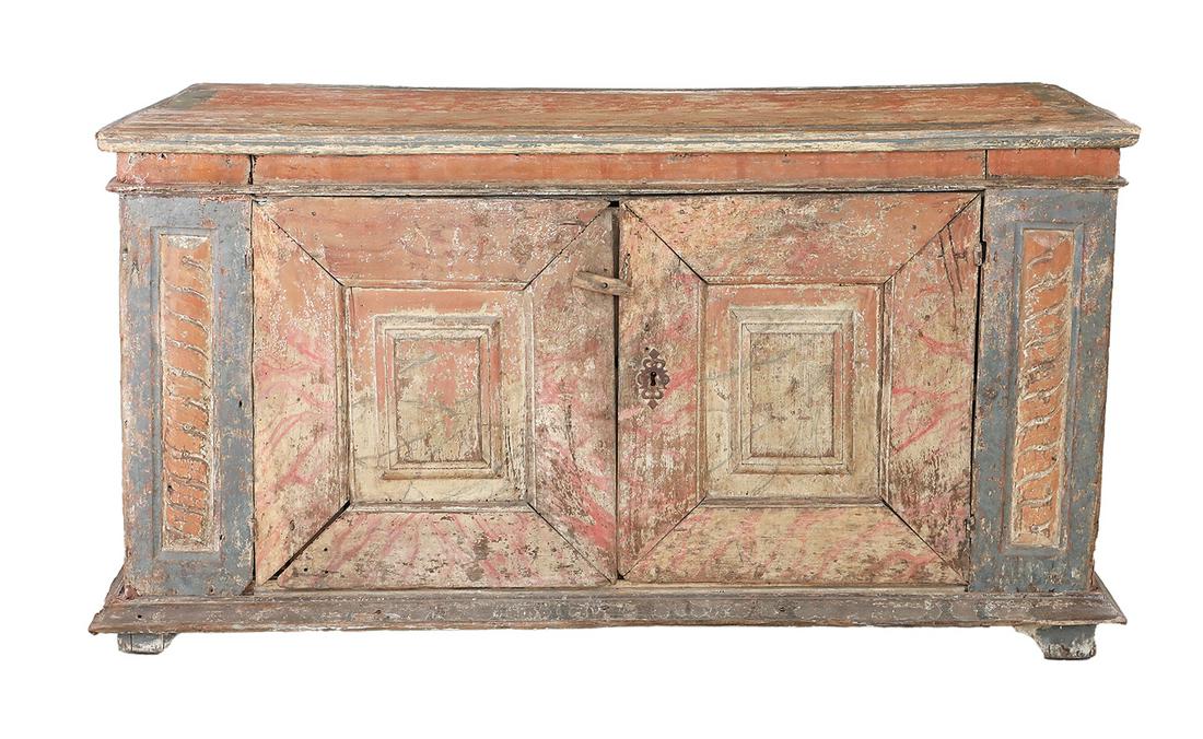 Continental Polychromed Cabinet (1 of 3)