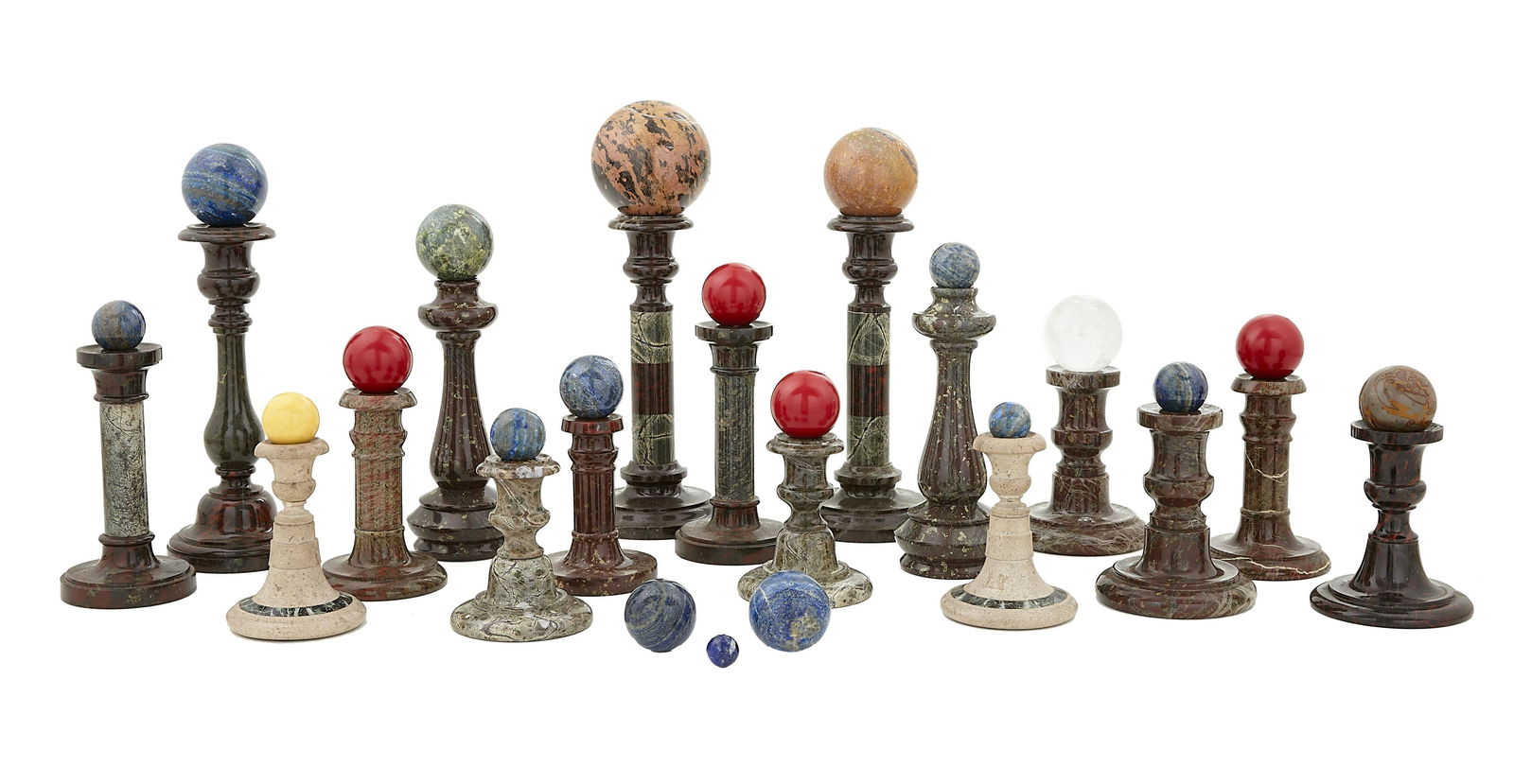 Specimen Marble Chamber Sticks and Spheres (1 of 1)