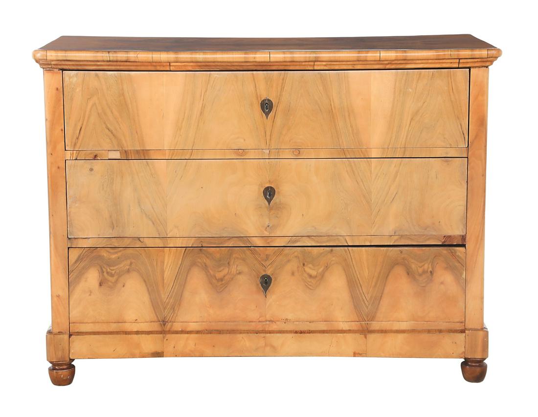 Biedermeier Circassian Walnut Commode (1 of 3)