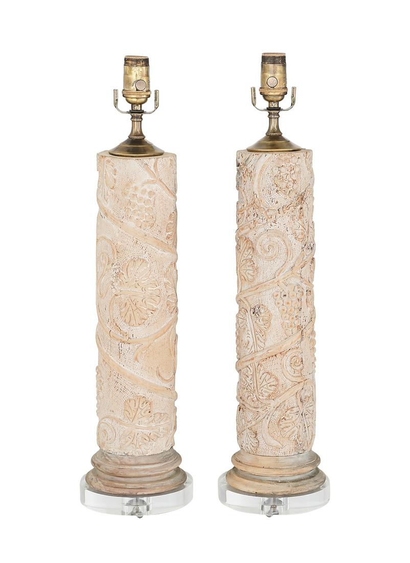 Pair of Baroque-Style Column Fragments (1 of 2)