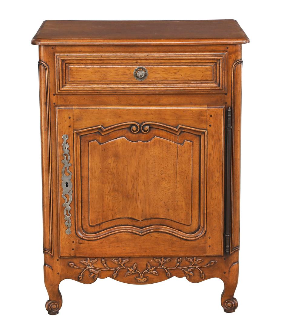 Provincial Louis XV-Style Mahogany Side Cabinet (1 of 3)