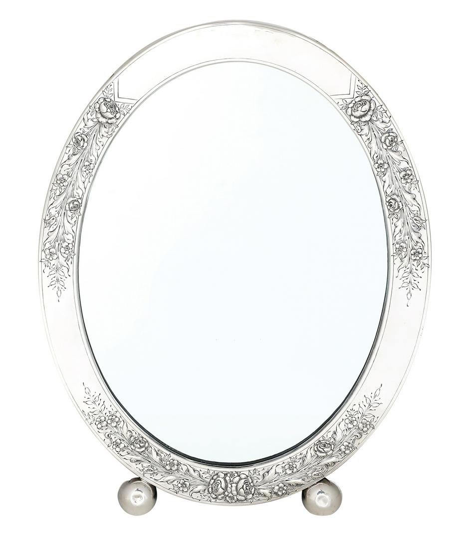 American Sterling Silver Dresser Mirror (1 of 1)