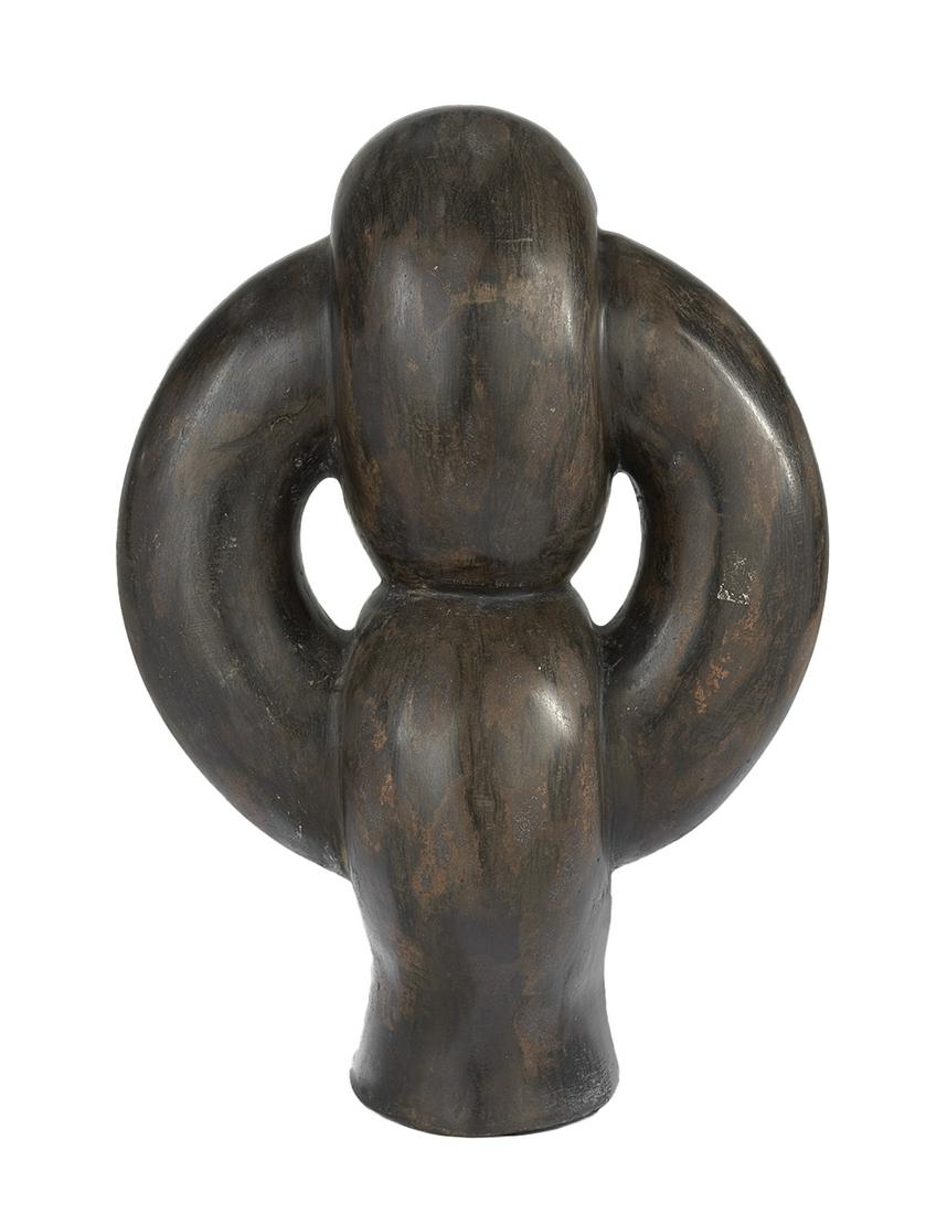 Mexican Bronzed Terracotta Sculpture (1 of 2)