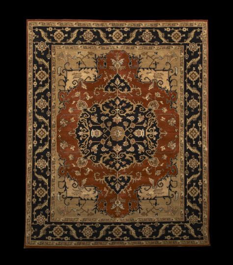Agra Serapi Carpet: Agra Serapi Carpet, 8' 1" x 10' 1".