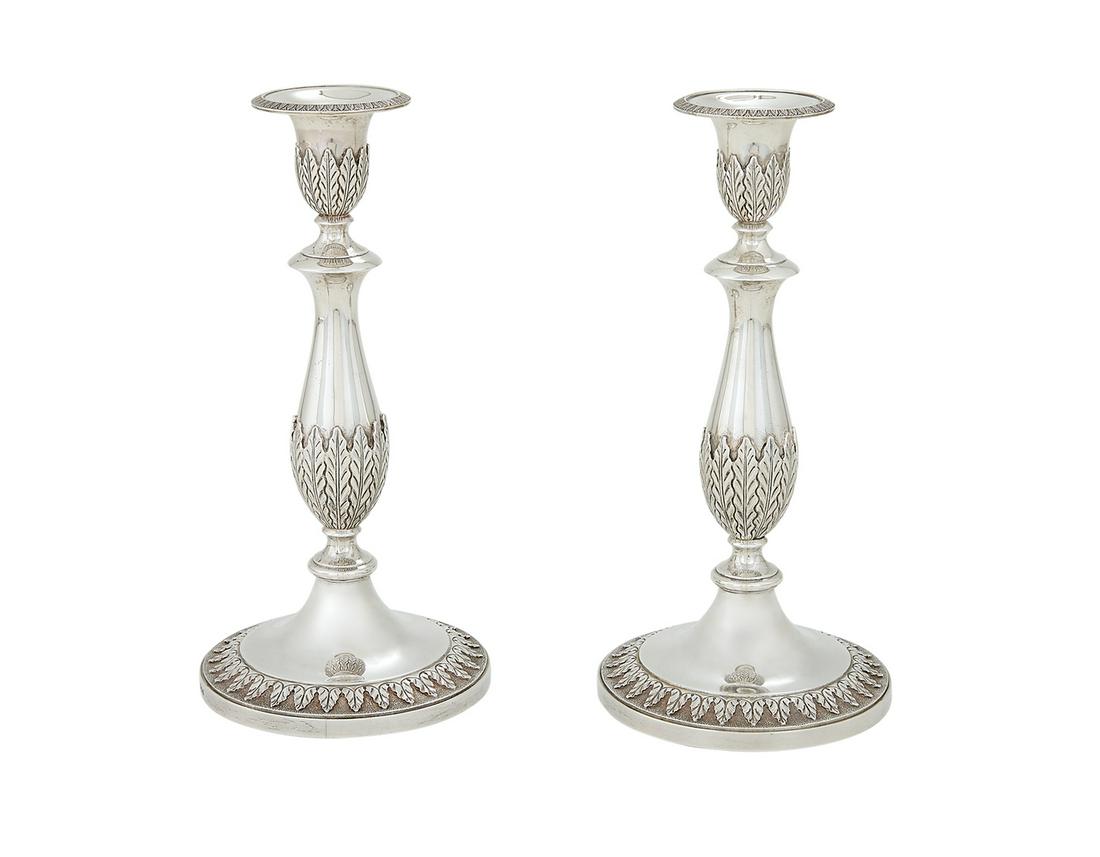 Pair of Asprey & Co. Sterling Silver Candlesticks (1 of 4)