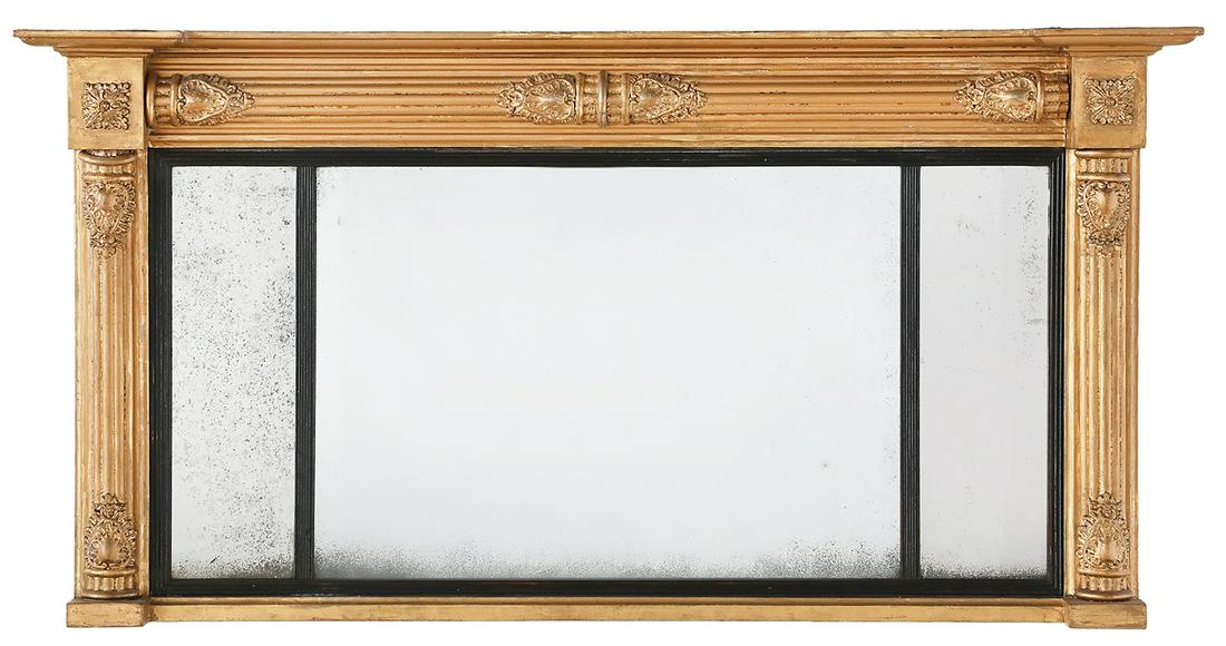 William IV Giltwood Overmantel Mirror (1 of 2)