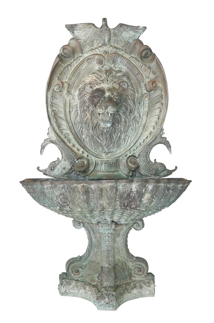 Neoclassical-Style Bronze Fountain (1 of 5)