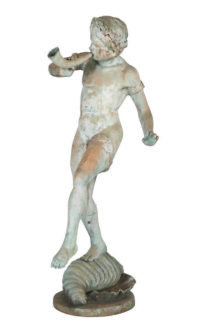 Verdigris-Patinated Bronze Garden Fountain (1 of 3)