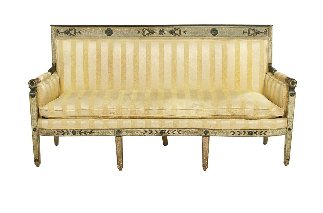 Directoire Polychromed Settee (1 of 2)