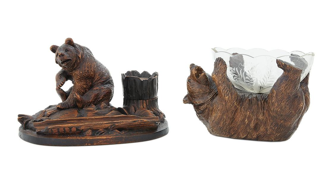 Two Black Forest Carved Wooden Objects (1 of 3)