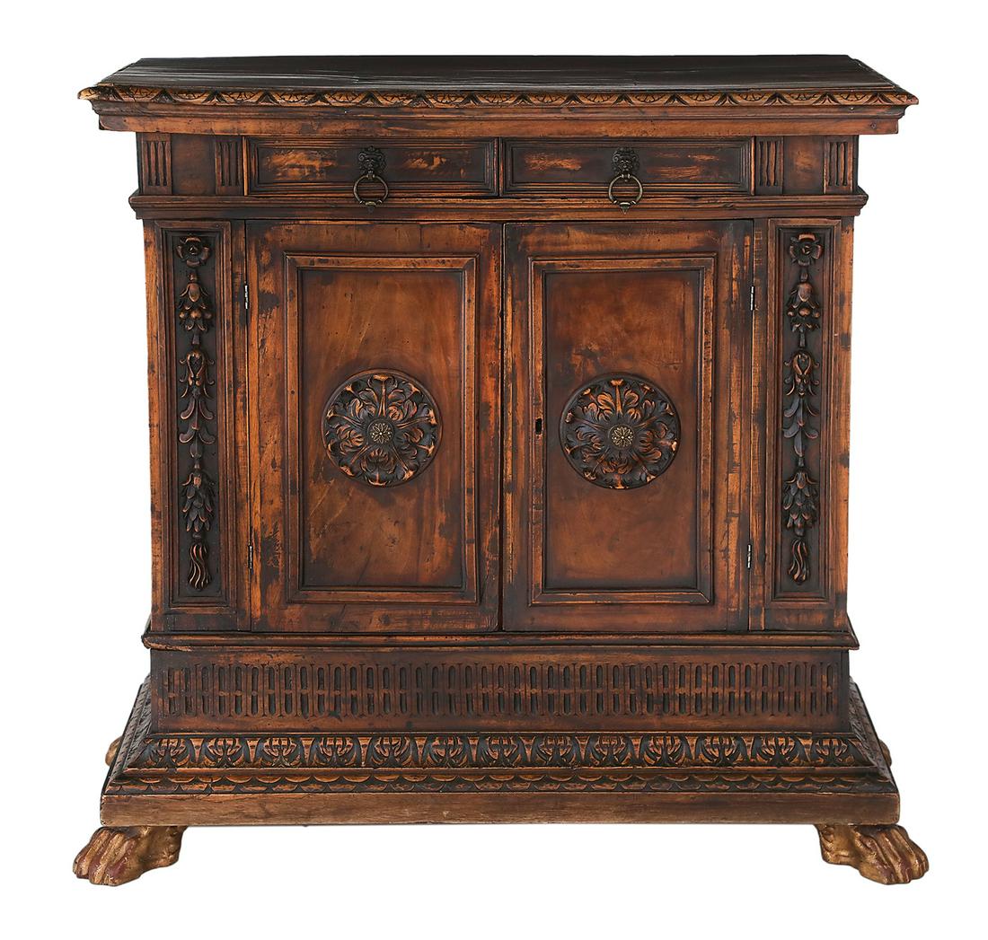 Italian Walnut Cabinet (1 of 3)