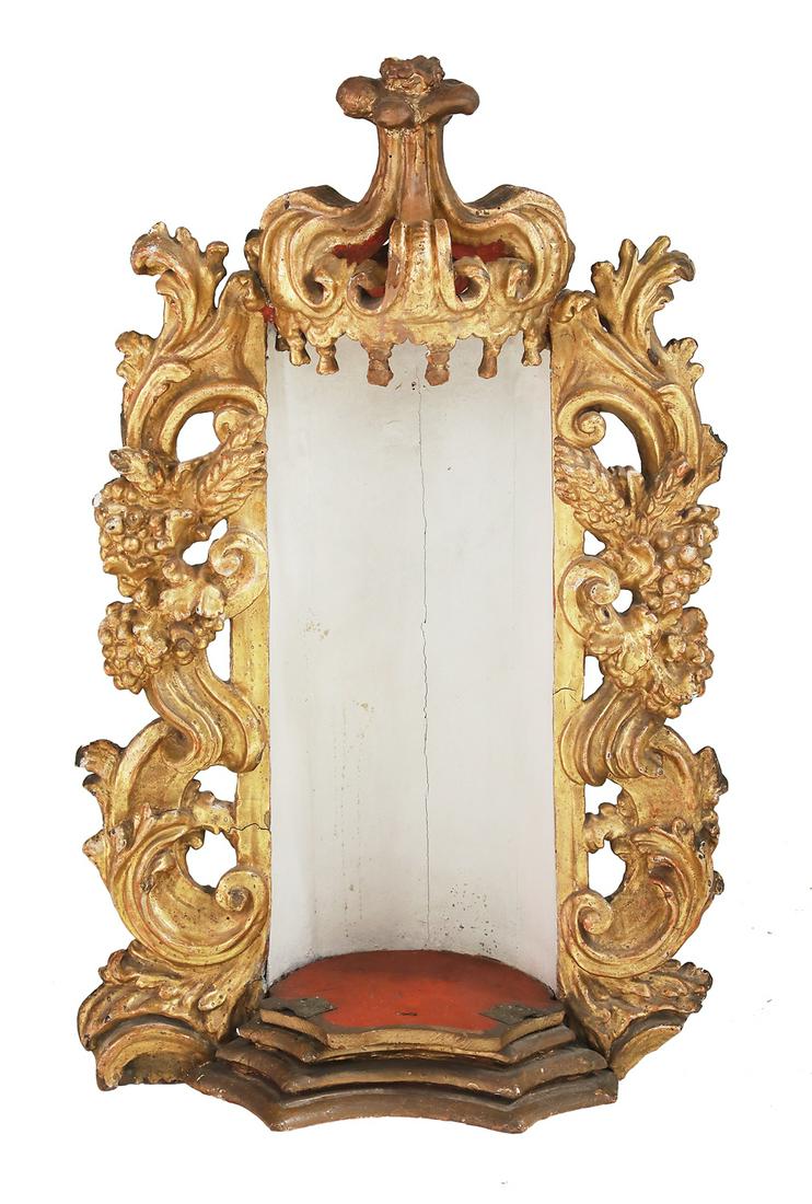 Baroque Giltwood and Painted Altarpiece (1 of 2)