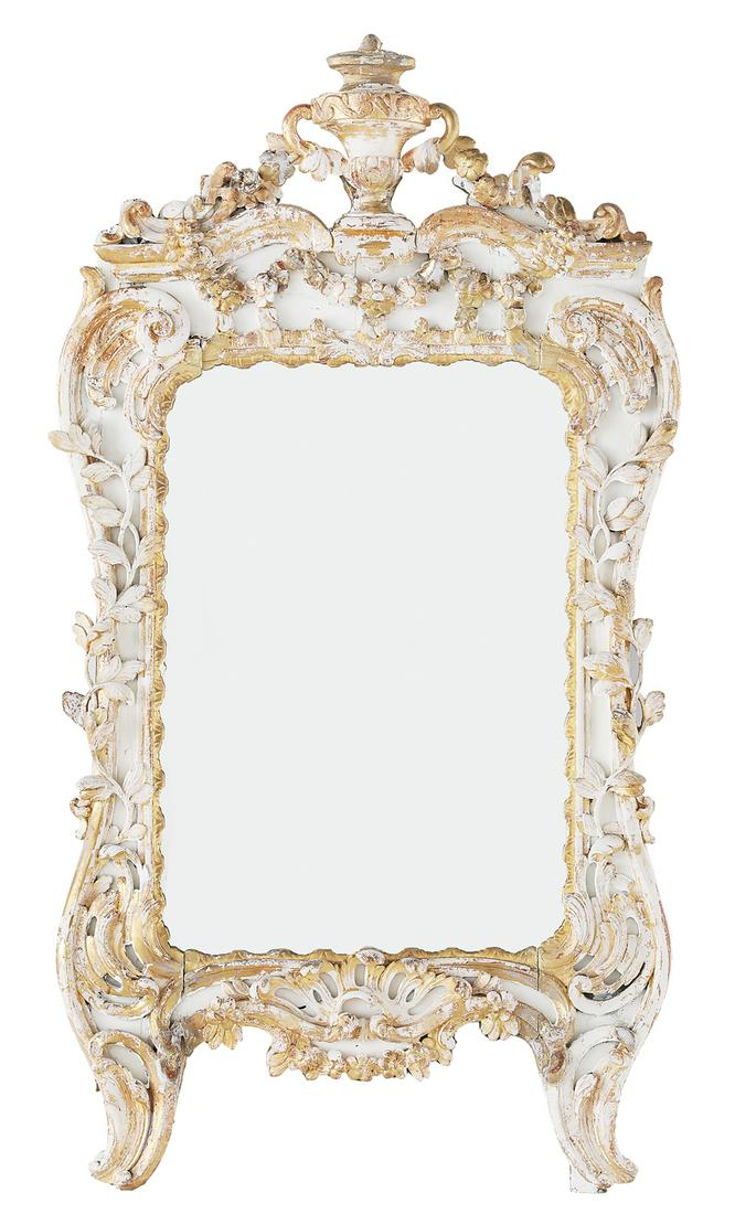 Painted Mirror in the Italian Rococo Taste (1 of 2)