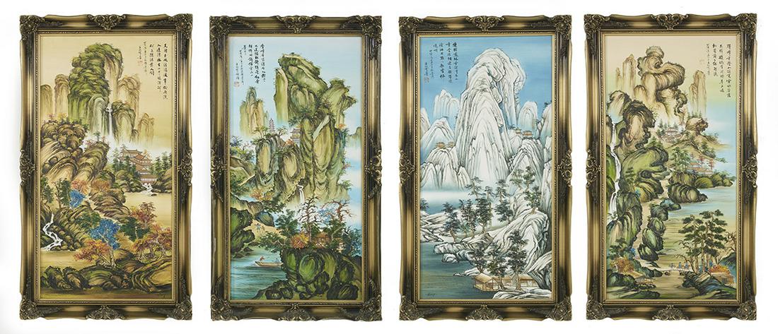 Group of Four Paintings of the Four Seasons (1 of 9)