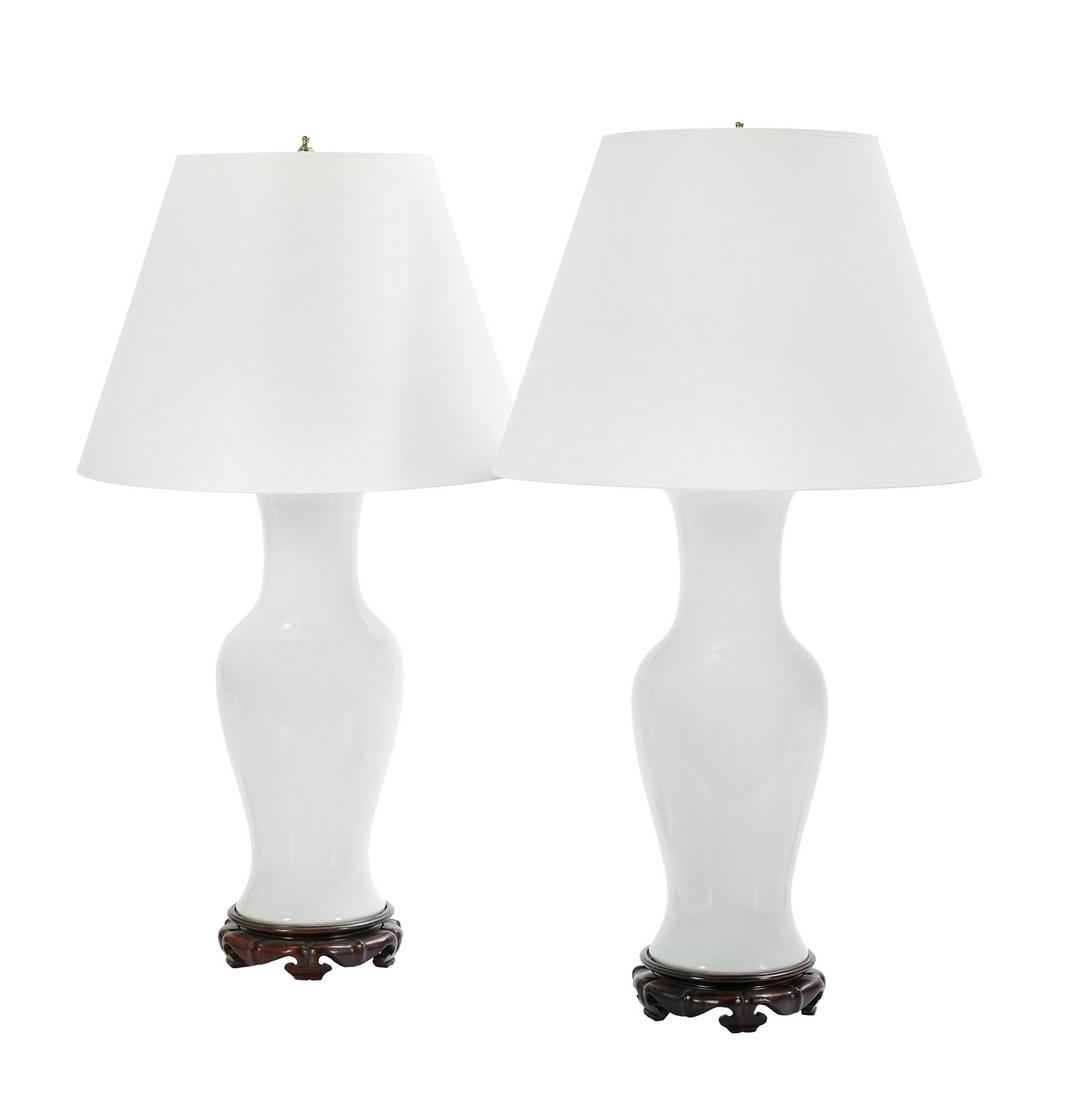 Table Lamps in the Chinese Blanc-de-Chine Taste (1 of 3)
