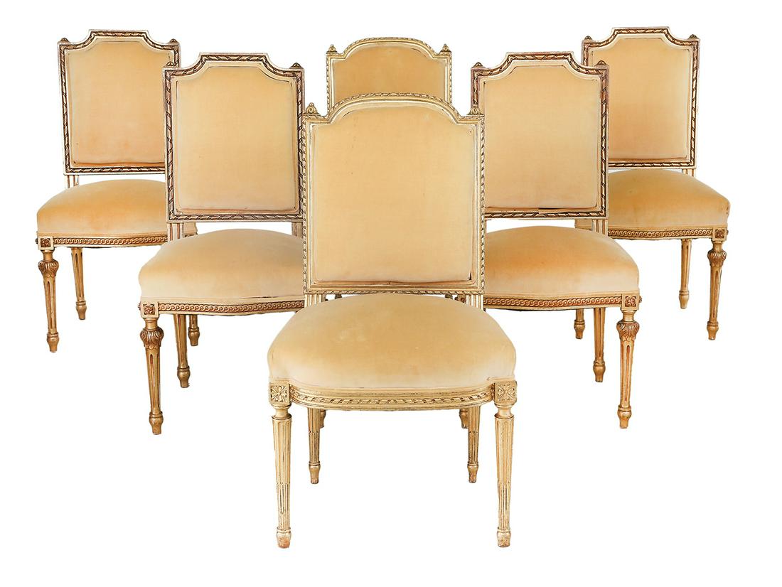 Harlequin Suite of Six Louis XVI-Style Chairs (1 of 3)