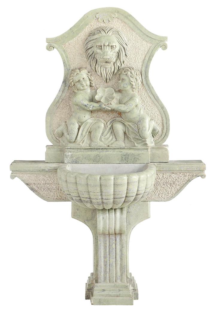 Italian Carved Marble Wall Fountain (1 of 2)