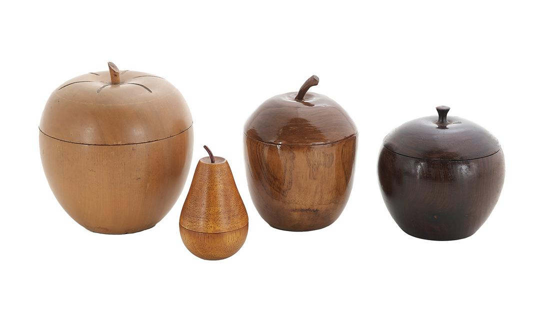 Four Regency-Inspired Hardwood Covered Boxes (1 of 1)