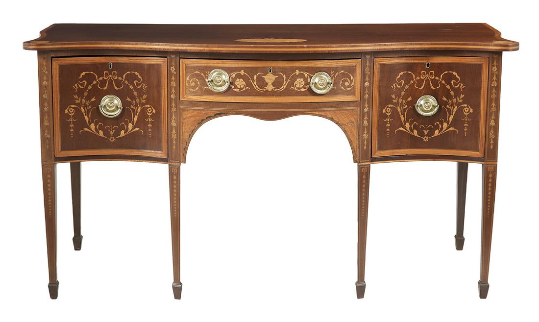 English Inlaid Mahogany Sideboard (1 of 4)