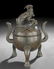 242: Chinese Cast-Bronze Covered Incense Burner,