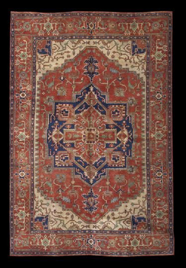 Agra Serapi Carpet,: Agra Serapi Carpet, 6' x 9'.
