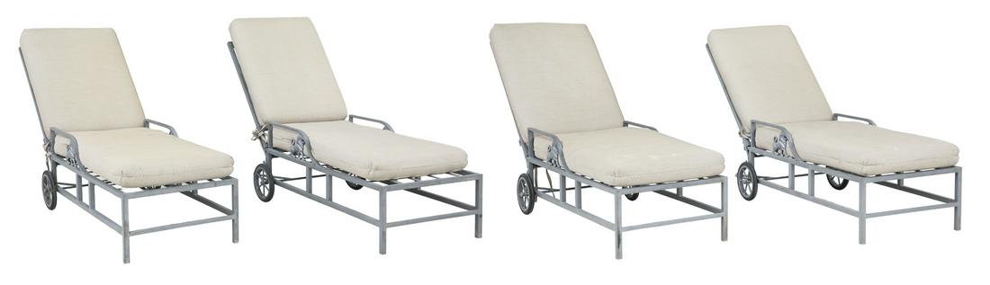 Four-Piece Neoclassical-Style Iron Lounge Set (1 of 5)