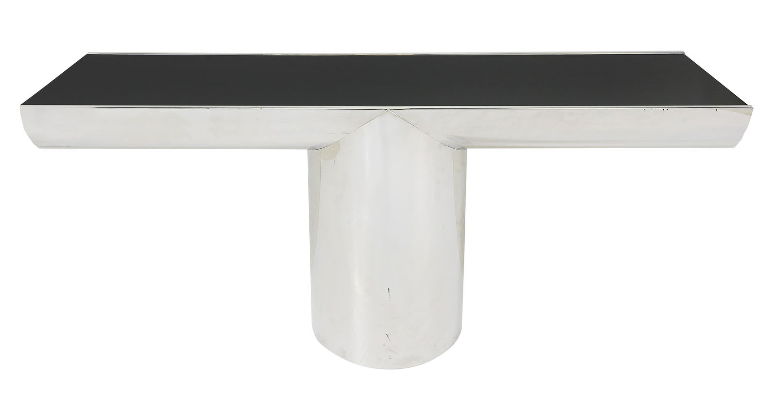 J. Wade Beam Steel and Glass Tea Console (1 of 2)